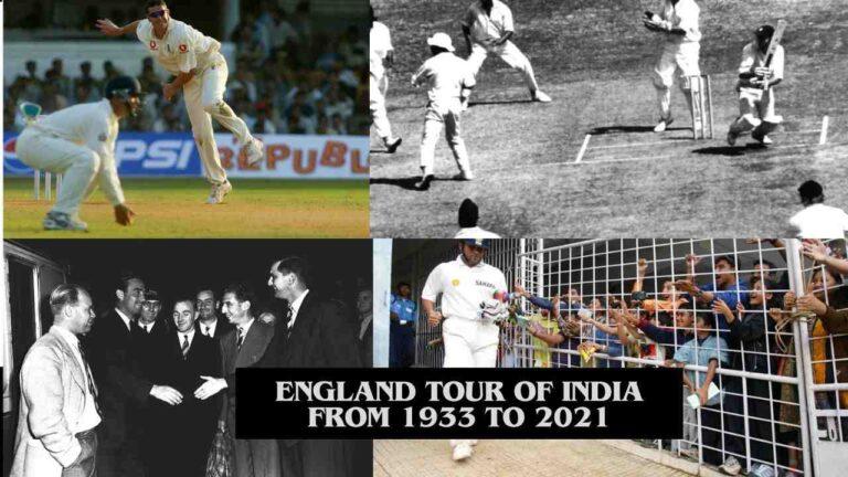 england tour of india